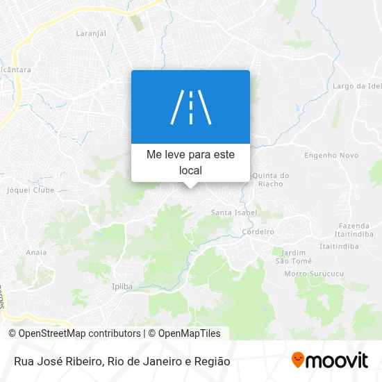 Rua José Ribeiro mapa