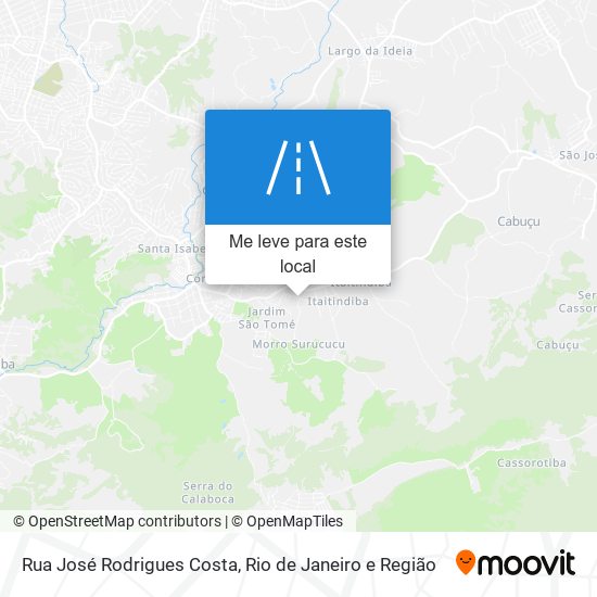 Rua José Rodrigues Costa mapa