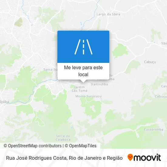 Rua José Rodrigues Costa mapa