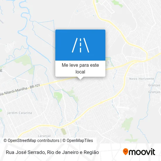 Rua José Serrado mapa