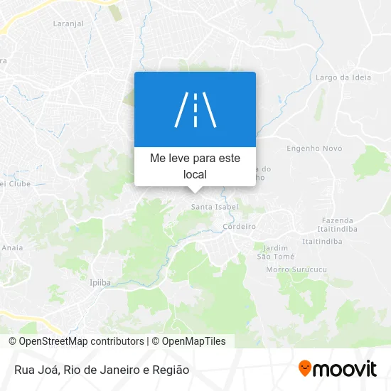Rua Joá mapa
