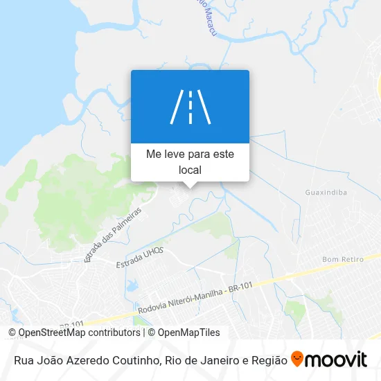 Rua João Azeredo Coutinho mapa