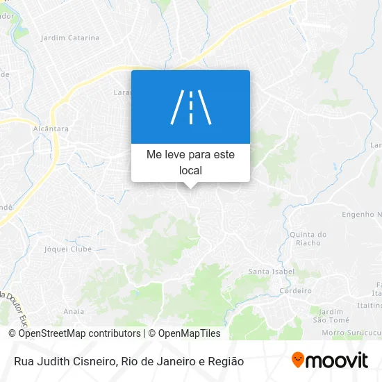 Rua Judith Cisneiro mapa