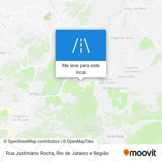 Rua Justiniano Rocha mapa