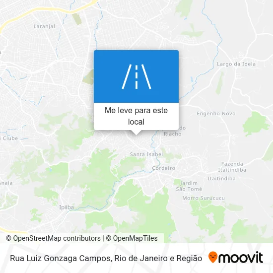 Rua Luiz Gonzaga Campos mapa