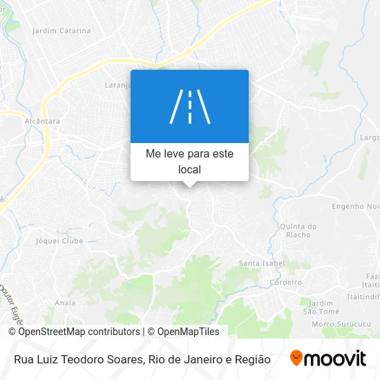 Rua Luiz Teodoro Soares mapa