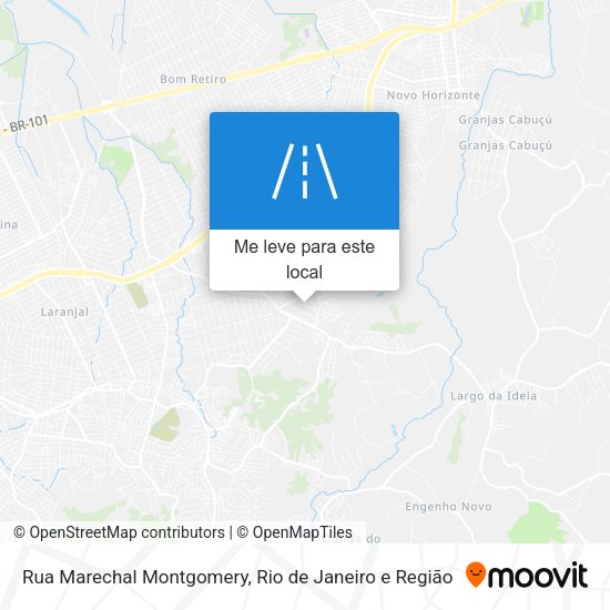 Rua Marechal Montgomery mapa