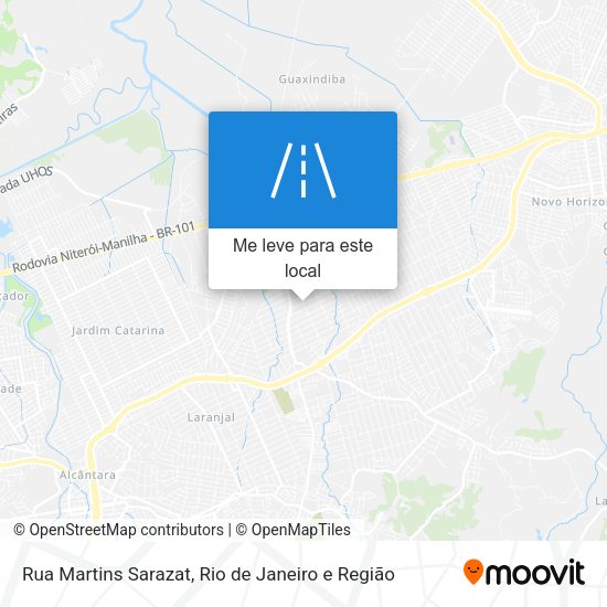 Rua Martins Sarazat mapa