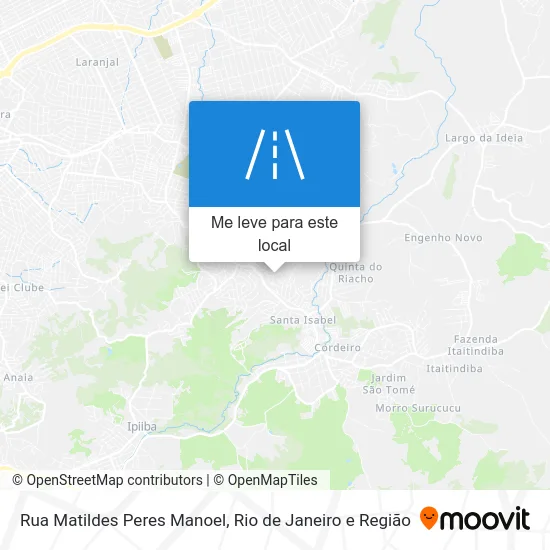 Rua Matildes Peres Manoel mapa