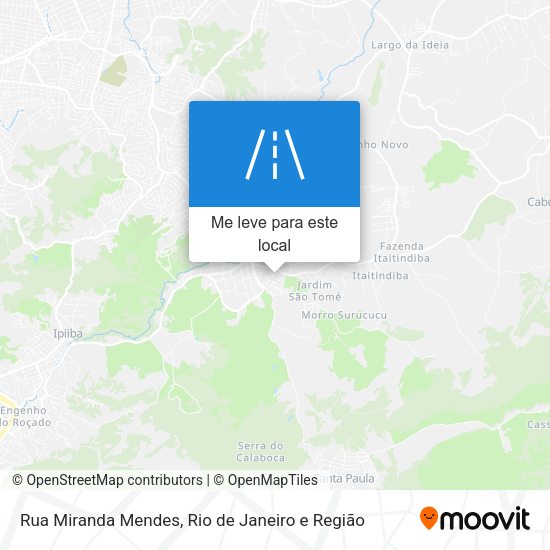 Rua Miranda Mendes mapa