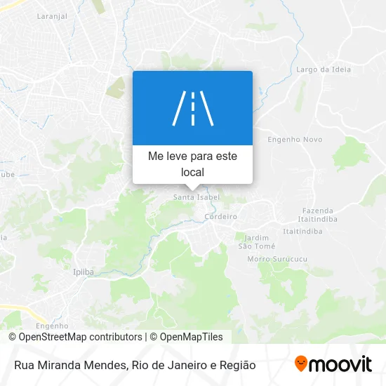 Rua Miranda Mendes mapa