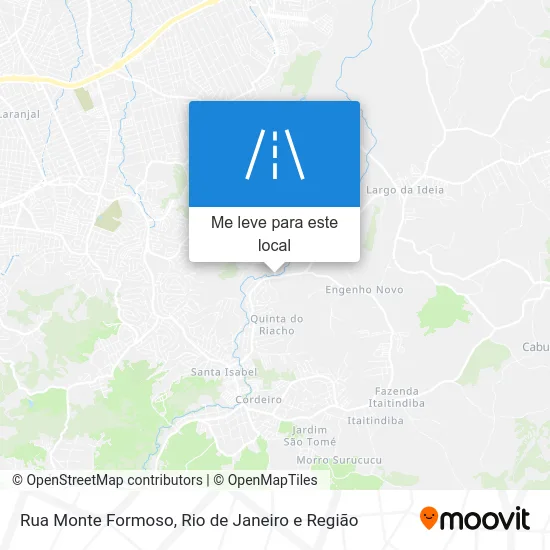Rua Monte Formoso mapa