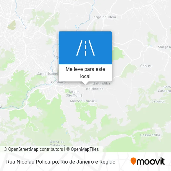 Rua Nicolau Policarpo mapa