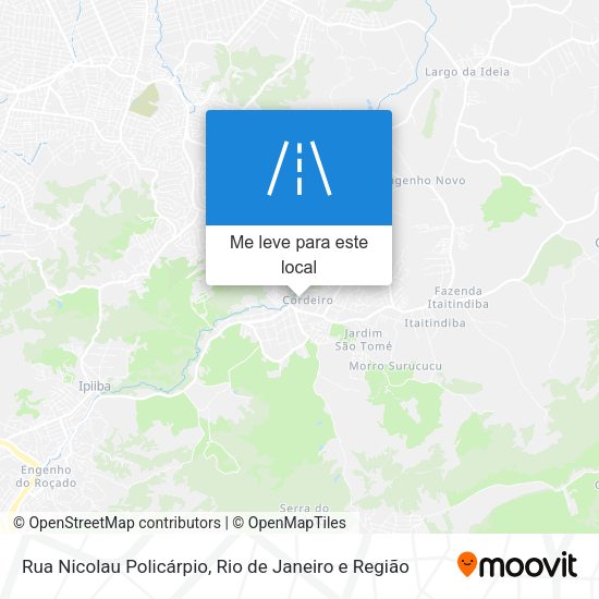Rua Nicolau Policárpio mapa