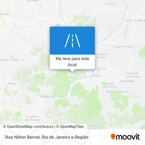 Rua Nilton Berriel mapa