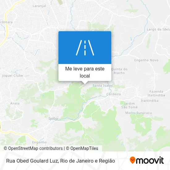 Rua Obed Goulard Luz mapa