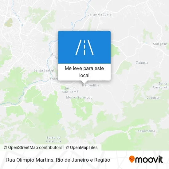 Rua Olímpio Martins mapa
