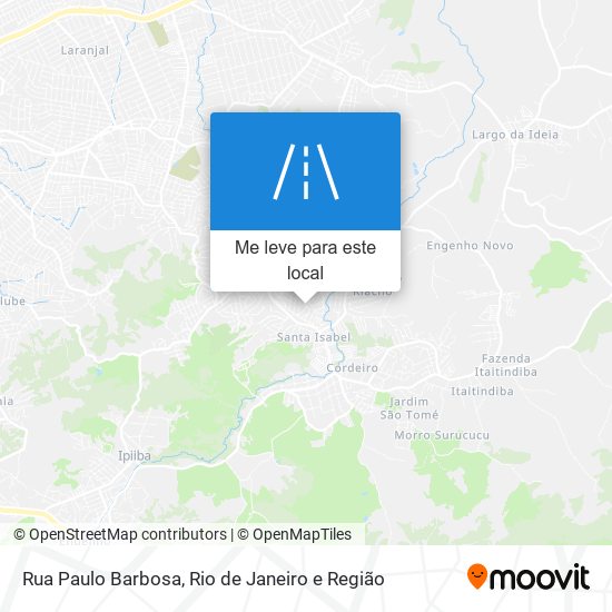 Rua Paulo Barbosa mapa