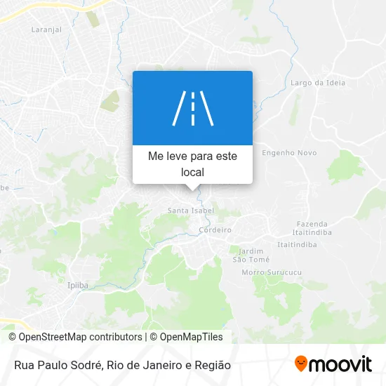 Rua Paulo Sodré mapa