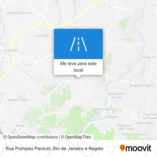 Rua Pompeu Panicet mapa