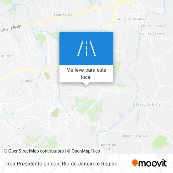 Rua Presidente Lincon mapa