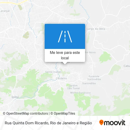 Rua Quinta Dom Ricardo mapa