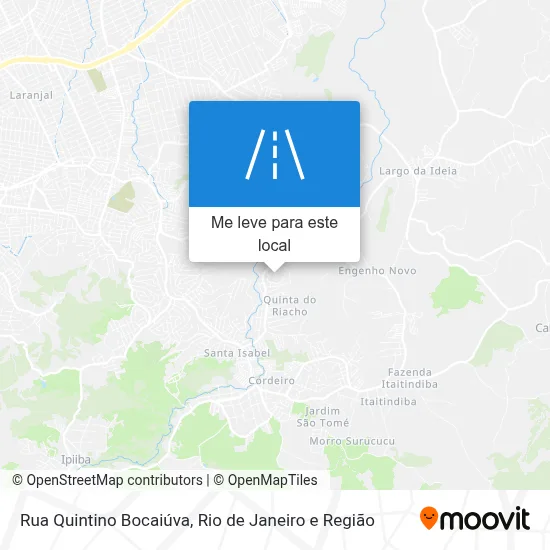 Rua Quintino Bocaiúva mapa