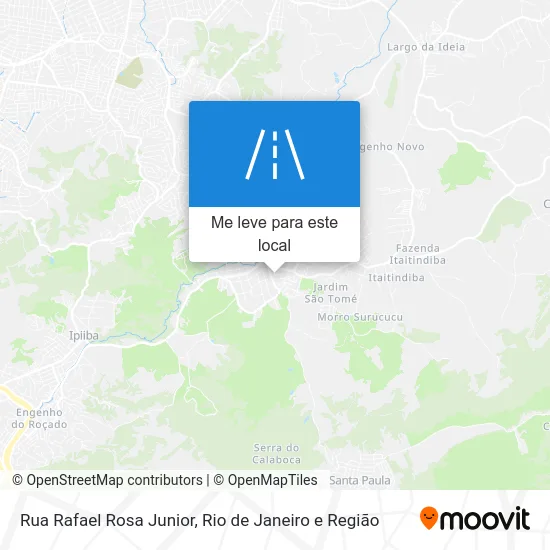 Rua Rafael Rosa Junior mapa