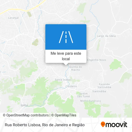 Rua Roberto Lisboa mapa