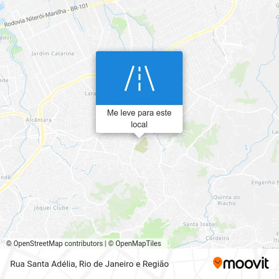 Rua Santa Adélia mapa