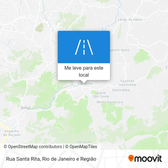 Rua Santa Rita mapa