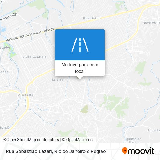 Rua Sebastião Lazari mapa