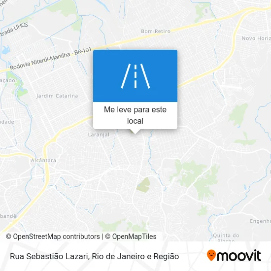 Rua Sebastião Lazari mapa