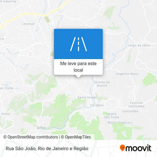 Rua São João mapa