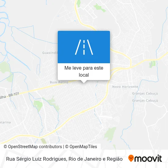 Rua Sérgio Luiz Rodrigues mapa