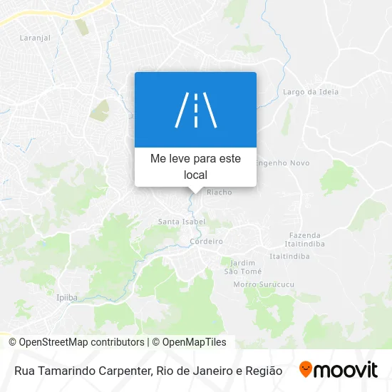 Rua Tamarindo Carpenter mapa