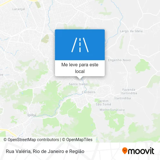 Rua Valéria mapa