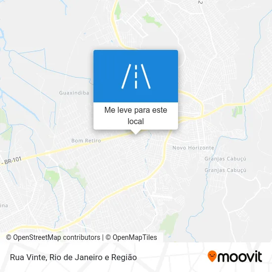 Rua Vinte mapa