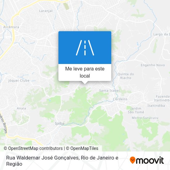 Rua Waldemar José Gonçalves mapa