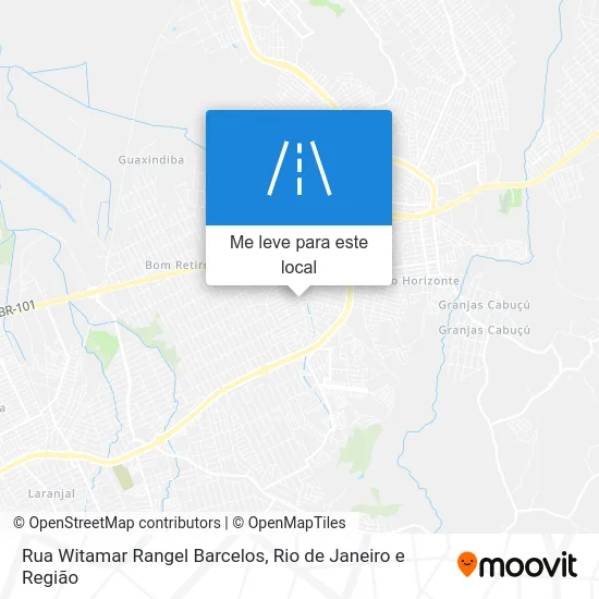 Rua Witamar Rangel Barcelos mapa
