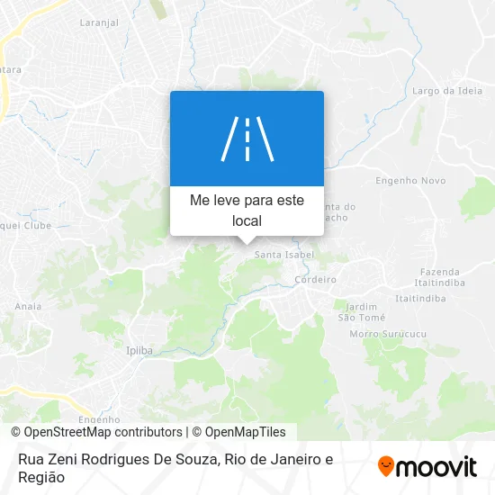Rua Zeni Rodrigues De Souza mapa