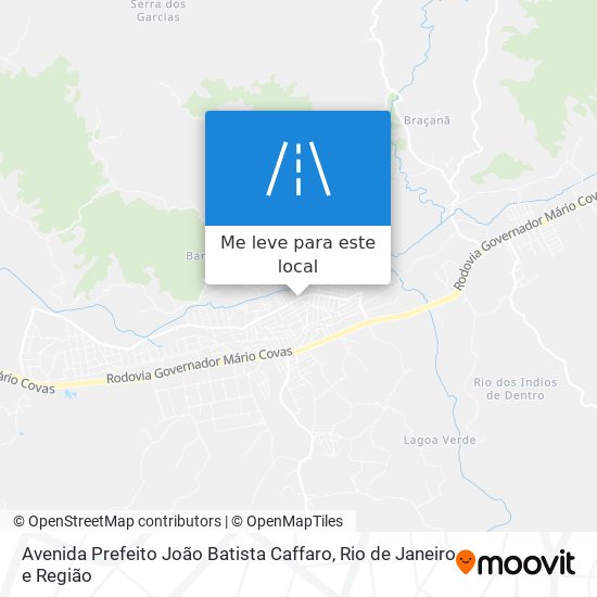 Avenida Prefeito João Batista Caffaro mapa