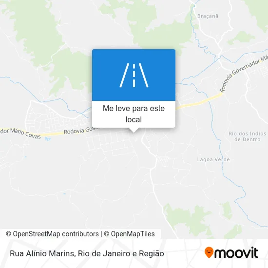 Rua Alínio Marins mapa