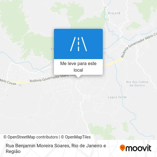 Rua Benjamin Moreira Soares mapa