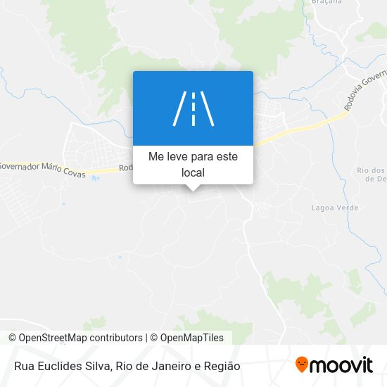 Rua Euclides Silva mapa