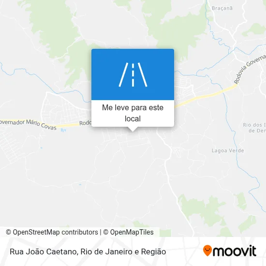 Rua João Caetano mapa