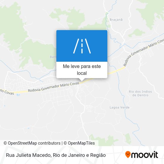 Rua Julieta Macedo mapa
