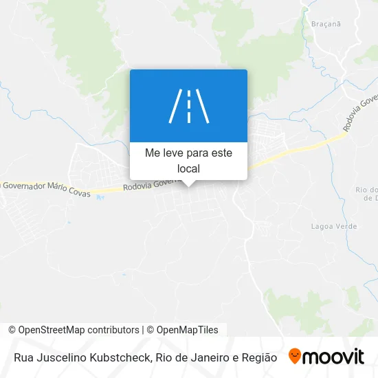 Rua Juscelino Kubstcheck mapa