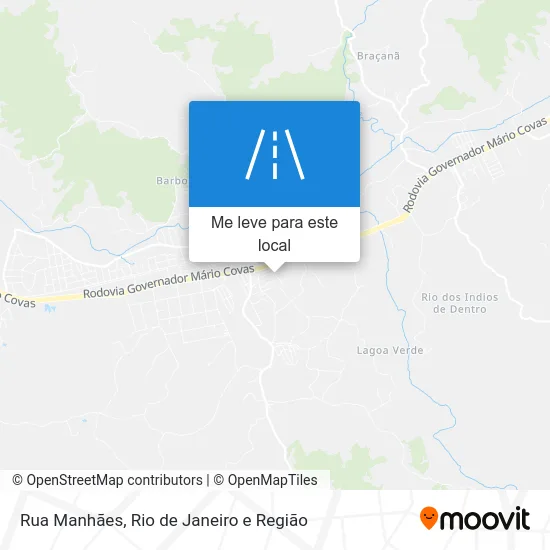 Rua Manhães mapa