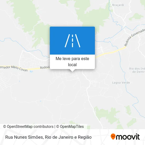 Rua Nunes Simões mapa